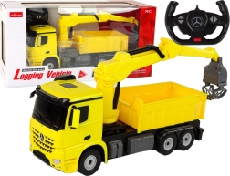 Camion RC avec grappin MERCEDES-BENZ Arocs Rastar – jaune