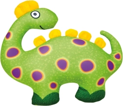 Bino dinosaure vert peluche câline