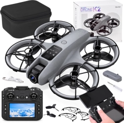 Drone avec caméra télécommandé avec radiocommande LCD