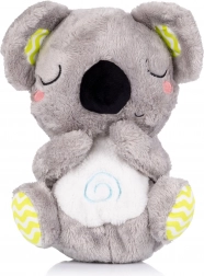 Jouet en peluche respirant avec musique CHIPOLINO koala vert/gris