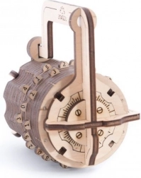 Ugears puzzle 3D cadenas chiffré – casse-tête mécanique en bois