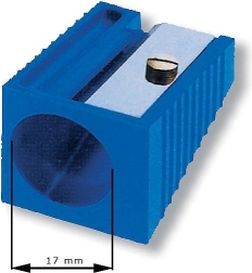 Taille-crayon en plastique JUMBO M+R pour crayons épais