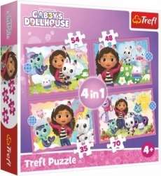 Puzzle 4v1 Maison du chaton Gabi 4+
