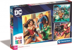 Puzzle 3×48 pièces DC Ligue de justice par Clementoni