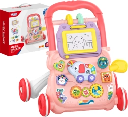 Trotteur interactif pour enfants WOOPIE avec fonctions musicales et tableau à dessin