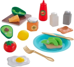 KidKraft Create & Cook : toast à l’avocat – set en bois pour préparer le petit-déjeuner