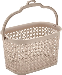 Panier suspendu pour pinces à linge crème 22 × 14,5 × 13,5 cm