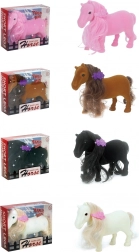 Poney avec pince pour crinière – set en différentes couleurs
