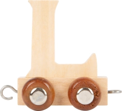 Wagon en bois avec la lettre L pour circuits de train small foot