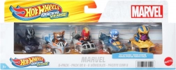 Hot Wheels RacerVerse Marvel – pack de cinq voitures métalliques