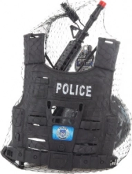 Set de police pour enfants avec gilet tactique et accessoires