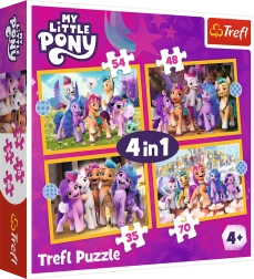 Puzzle 4 en 1 – Découvre les poneys MY LITTLE PONY Trefl