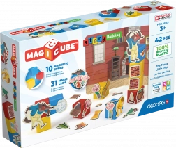Geomag Magicube Les trois petits cochons – cubes et clips magnétiques
