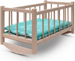 Berceau en bois Baby Mix pour poupées avec literie