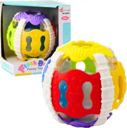 Balle sensorielle en caoutchouc colorée pour nourrissons