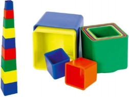Cubes en plastique empilables, 9 pièces