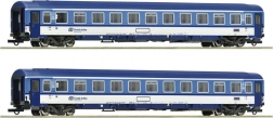 Roco coffret de deux voitures voyageurs Eurofima ČD Bmz H0