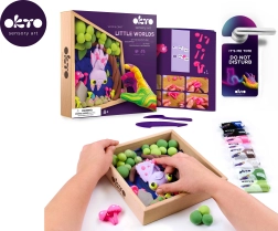 Kit de modelage Petit monde sous cadre – chauve-souris 21 × 21 cm