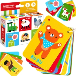 Livre contrasté CzuCzu avec cordon 6m+ 9m+