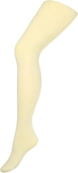 Collants enfant en coton New Baby beiges à pois 116