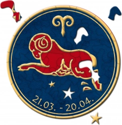 CURIOSI puzzle rond Zodiaque – Bélier, 33 pièces