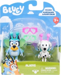 Figurines Bluey Pack de deux Baby Bluey et Chloe