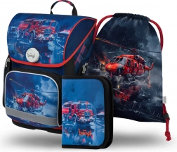 Set scolaire sauveteurs : cartable, trousse et sac