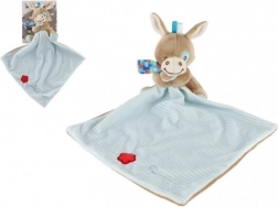 Ânon en peluche avec couverture 25x25 cm