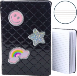 Carnet avec écussons noir B6 80 pages