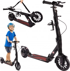 Trottinette avec frein à disque, sangle et porte-bouteille