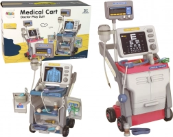 Set rose de petit docteur avec stéthoscope et lumières