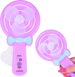 Petit ventilateur manuel coloré pour enfants Candy