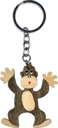 Porte-clés en bois Singe pour enfants