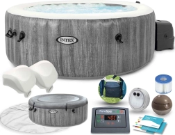 Spa gonflable pour 4 personnes avec hydromassage et Wi-Fi