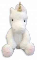 Licorne en peluche blanche 40 cm