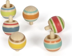 Small foot Toupie en bois à rayures 1 pc