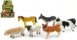 Animaux de la ferme domestique en plastique 11 cm assortiment d’espèces - 1 pièce