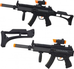 Pistolet-mitrailleur pour enfants avec lumières et sons 62 cm – noir