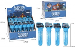 Souffleur de bulles en forme de voiture de police 14 cm