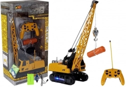 Grue de chantier RC télécommandée avec lumières – jaune