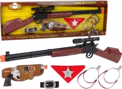 Coffret de shérif cow-boy – fusil et revolver pour enfants