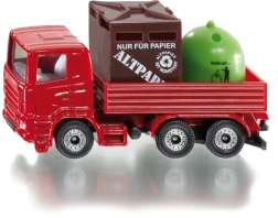Siku Super camion-benne avec conteneurs à déchets