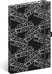 Carnet Star Wars noir ligné 13 x 21 cm