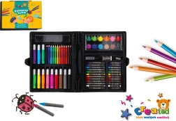 Set de peinture créative dans une mallette en plastique