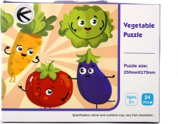 Puzzle enfant légumes 24 pièces - 1 pièce