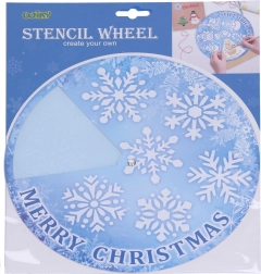 Pochoir de neige de Noël – vélo 31,2 × 25,5 cm