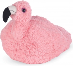 Cozy Noxxiez flamant rose – chausson chauffe-pieds en peluche