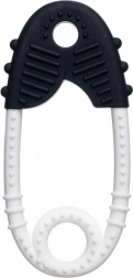 Anneau de dentition Épingle noir et blanc – silicone