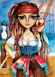 Puzzle « belle pirate » 1000 pièces