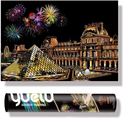 Image à gratter Škrabací Louvre 75x52 cm